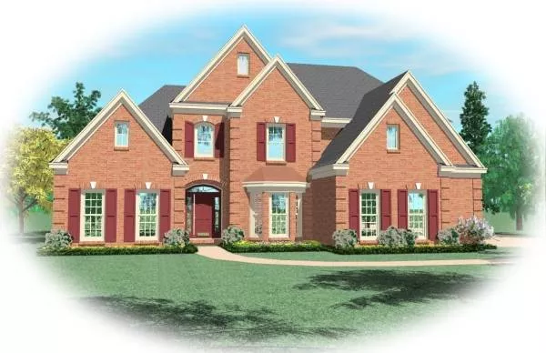 image of 2 story french country house plan 8143